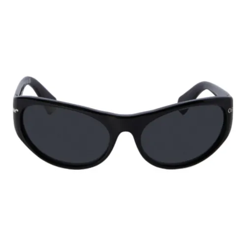 OFF Белый Ацетат Нерегулярная форма Солнцезащитные очки Унисекс Черный