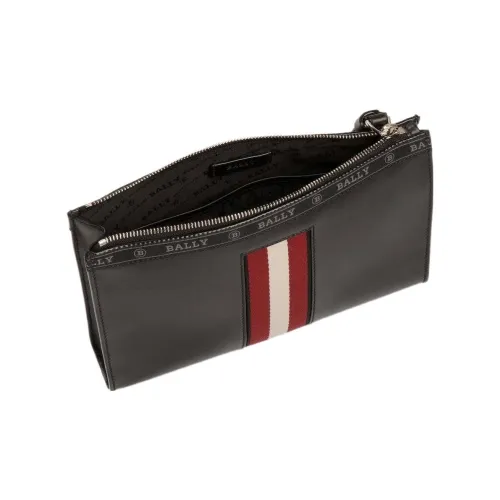 BALLY Кожа Монета Кошелек Кошелек Мужской Черный