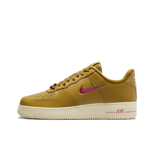 Nike Air FORCE 1 ' 07 SE Low Топ Скейтборд Кроссовки Унисекс Желтый Розовый