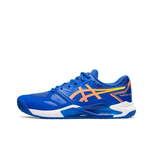 Asics Challenger 13 Low Top Теннисные Кроссовки Мужские Синие Желтые Белые