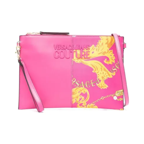 VERSACE JEANS COUTURE Полиэстер Клатч Женский Персиково-Розовый
