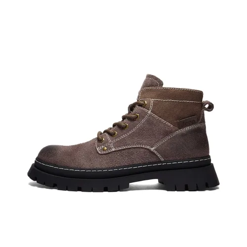 Jeep Short Martin Boot Мужской Темно-коричневый