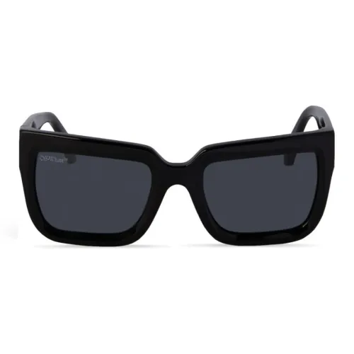 OFF Белый Ацетат Нерегулярная форма Солнцезащитные очки Унисекс Черный