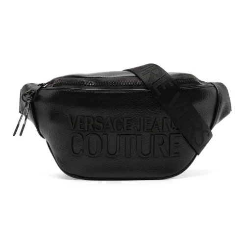 VERSACE JEANS COUTURE Полиуретан Бананка Стандартный Мужской Обсидиан Черный