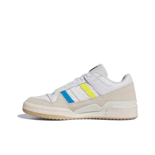 Adidas Originals FORUM LOW CL Low Топ Скейтборд Кроссовки Мужские Желтый Белый Синий