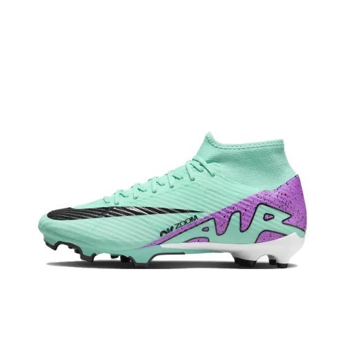 Nike Mercurial Superfly 9 Футбольные бутсы MID Топ Зеленый Фиолетовый Унисекс