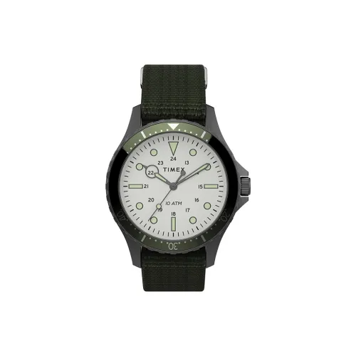 TIMEX Кварцевый механизм Мужские часы 41mm*41mm*0mm Белый