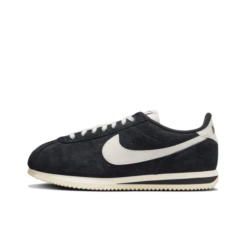 Nike Cortez Vintage Low Топ Беговые кроссовки Женские Черный белый