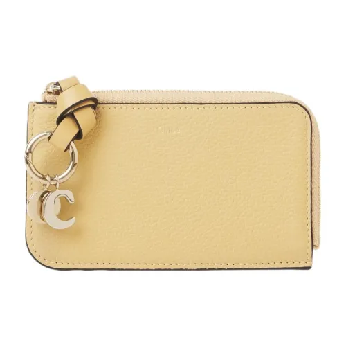 Chloe Alphabet с рельефом телячья кожа кошелек маленький женский мягкий желтый