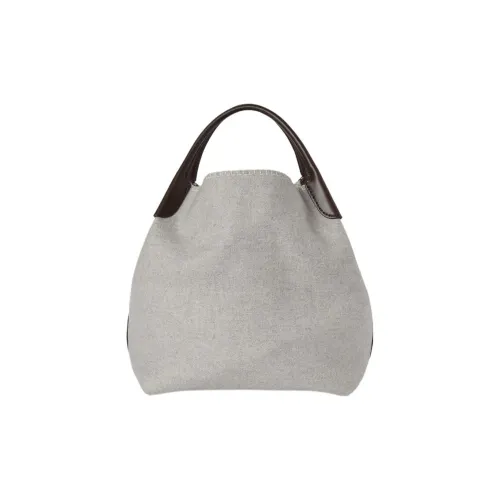 Loro Piana Кашемир с коровьей кожей комбинированная одно плечо сумка большая женская