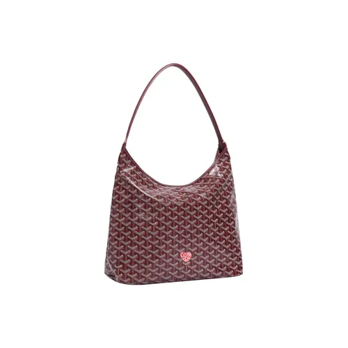 GOYARD Bohème Hobo Холст с кожей Сумка на плечо Комбинированная сумка Сумка на плечо Женская