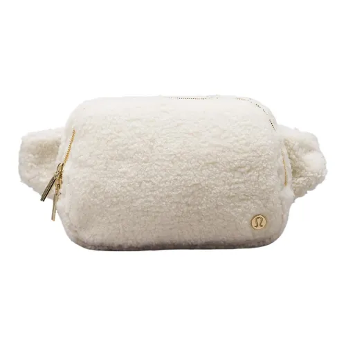 lululemon Полиэстер Слинг-Сумка Поясная Сумка Большая Женская Белая Опал и Золото