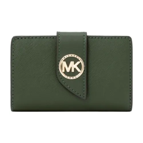 MICHAEL KORS Greenwich Коровья кожа Кошелек Средний Женские Amazon Зеленый