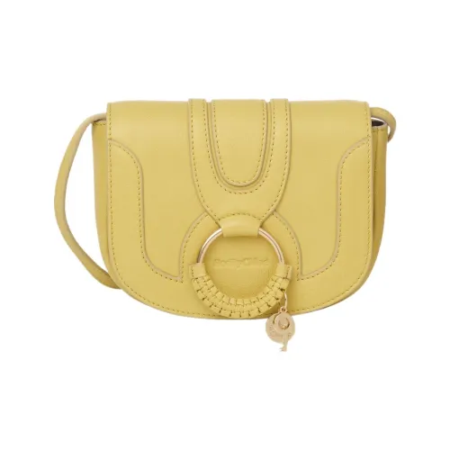 See By Chloe Hana с рельефной козьей кожей седельная сумка сумка через плечо мини женская винтажный желтый