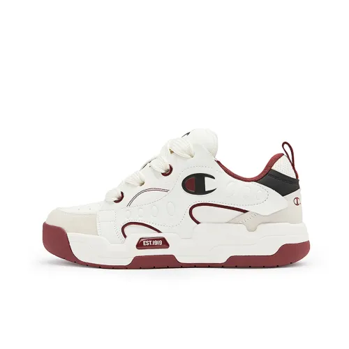 Champion Playful Пухлые туфли Slip-resistant Низкие кроссовки для скейтбординга Унисекс Темно-красный