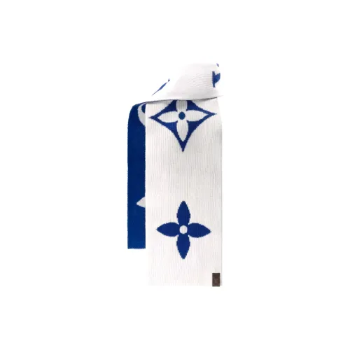 LOUIS VUITTON MEDALLION Вязаные шарфы Женские Синий