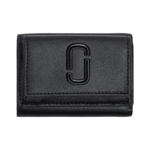 MARC JACOBS Snapshot Saffiano Текстура Крест Кожа Кошелек Мини Мужской Черный