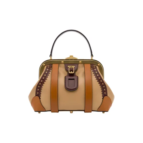 MOSCHINO Сумка через плечо из телячьей кожи сумка для женщин бежевого цвета