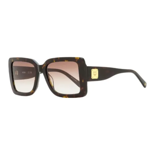 MCM Ацетат Нерегулярная форма Солнцезащитные очки Женские Коричневый