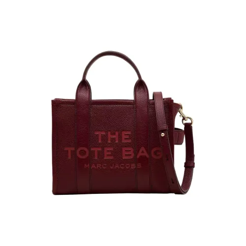 MARC JACOBS GRAIN LEATHER Тоут Сумка Сумка для покупок Сумка через плечо Сумка Маленькая Женская Вишня