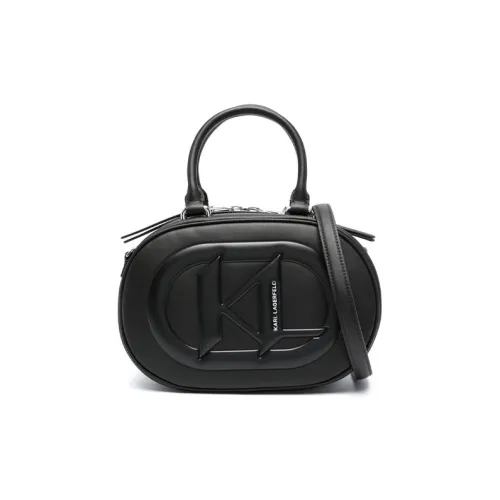 KARL LAGERFELD Коровья кожа Сумка через плечо Стандартная Женская Черная