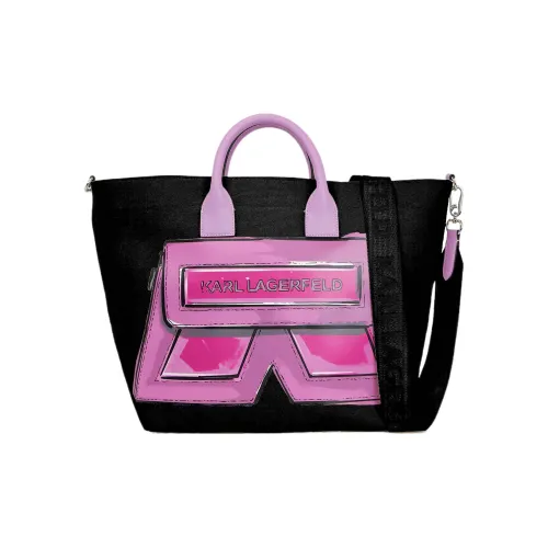 Сумка из холста Karl Lagerfeld сумка-тоут сумка для покупок сумка через плечо сумка на одно плечо большая женская черная