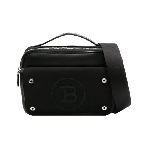 BALMAIN Телячья кожа с хлопком переносная сумка через плечо мужская черная