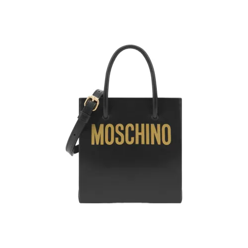 MOSCHINO Телячья кожа Тоут Сумка Сумка для покупок Сумка через плечо Сумка Мини Женская Черная