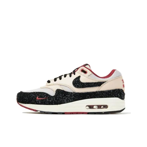 Nike Air Max 1 Low Топ Casual Унисекс Бежевый Черный