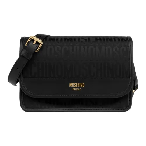 MOSCHINO Хлопок с полиэстером сумка через плечо сумка на плечо женская черная