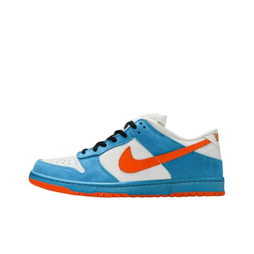Nike Dunk SB EMB Амортизация Износостойкие Низкие Кроссовки для Скейтбординга Мужские Синие Оранжевые