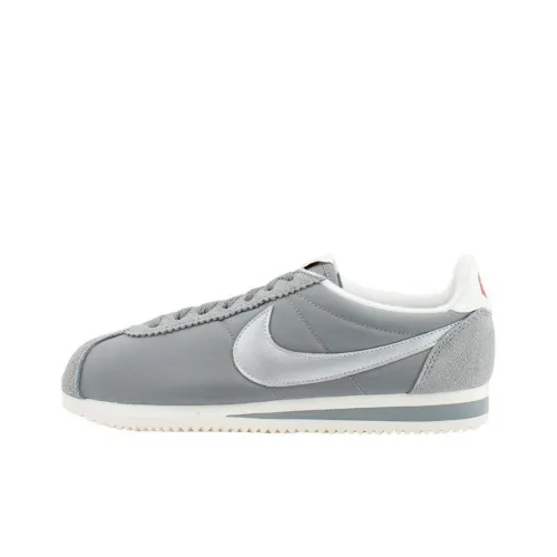 Nike Classic Cortez Амортизация Износостойкий Низкий Топ Скейтборд Кроссовки Мужские Серые