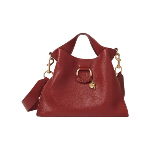 See By Chloe JOAN Series Коровья кожа крупнозернистая текстура сумка через плечо маленькая сумка женская мечтательный красный