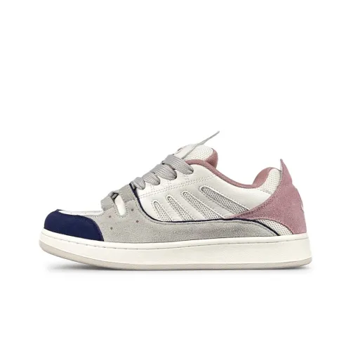 LuzaoT SUPER DRAG Низкие кроссовки для скейтбординга унисекс Белый персик Мороженое