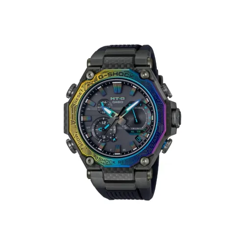 CASIO G Shock MTG Коллекция Солнечный кварцевый механизм Смольный ремешок Часы Мужские Черный циферблат
