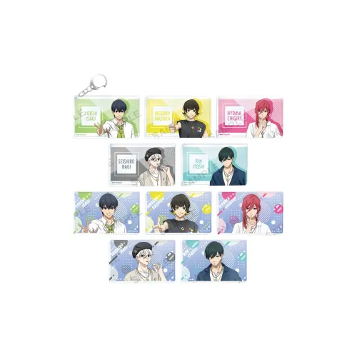 BUSHIROAD Blue Lock Blue Lock Showtime Полный комплект 10 шт Подвески аниме-тематики