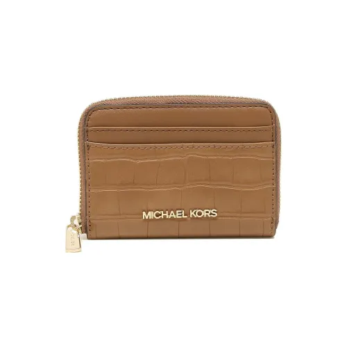 MICHAEL KORS Кожа Монета Кошелек Кошелек Средний Женский Желтый Коричневый