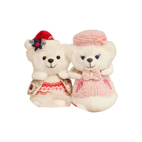 Disney 2023 Winter Duffy and Friends Snowman Series ШеллиМэй Набор Куклы Плюшевый Брелок 10 см Высота Шанхайский Дисней
