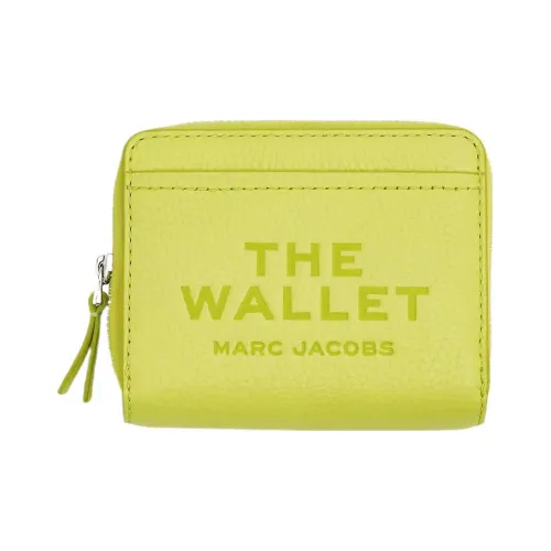 MARC JACOBS Pebble Leather Wallet Mini Women's Lemon