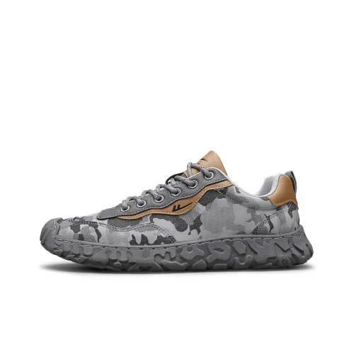 Warrior Casual Низкий Топ Серый Коричневый Мужской