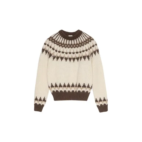 SAINT LAURENT FW22 Свитер Мужской Бежевый