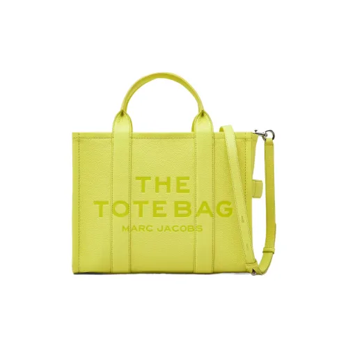 MARC JACOBS Full GRAIN LEATHER Тоут Сумка Сумка для покупок Сумка через плечо Сумка среднего размера Женская Лимонная