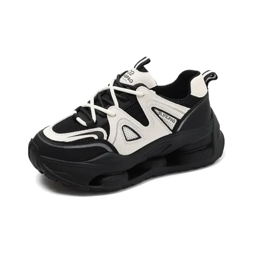 LINGPAO Низкий топ толстая подошва кроссовки женские