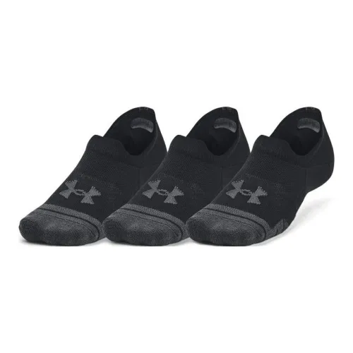 Under Armour Performance Tech No Show Socks Unisex 3 Pack Black Подкладочные стельки Under Armour Performance Tech No Show унисекс 3 упаковки черный