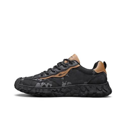 Warrior Casual Low Top Черный Коричневый Мужской