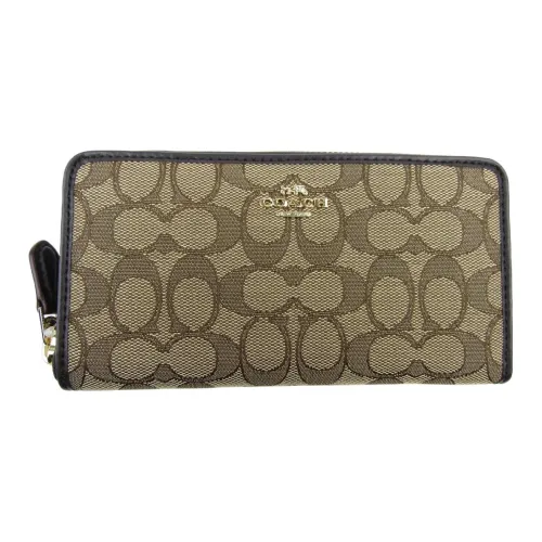 COACH Кошелек из ПВХ-покрытого холста женский коричневый