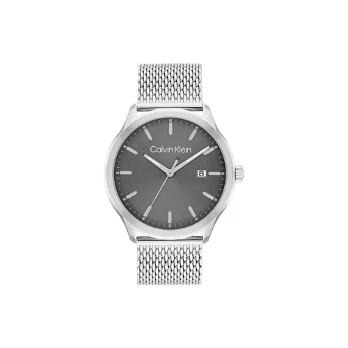 Calvin Klein Кварцевый механизм Мужские часы 43mm*43mm*9,85mm Серый