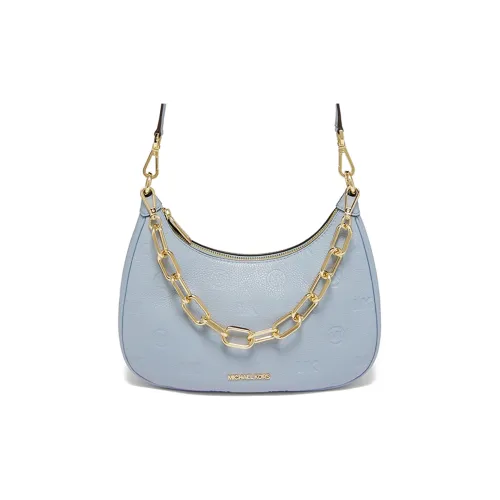 MICHAEL KORS Сумка из коровьей кожи в форме полумесяца сумка через плечо большая женская светло-синяя