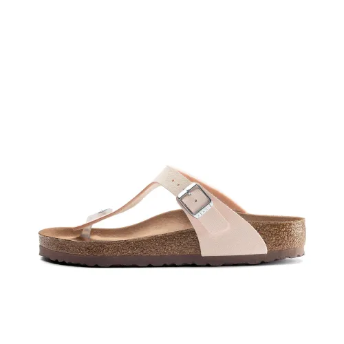 Birkenstock Шлепанцы Женские Бежево-розовые Узкие