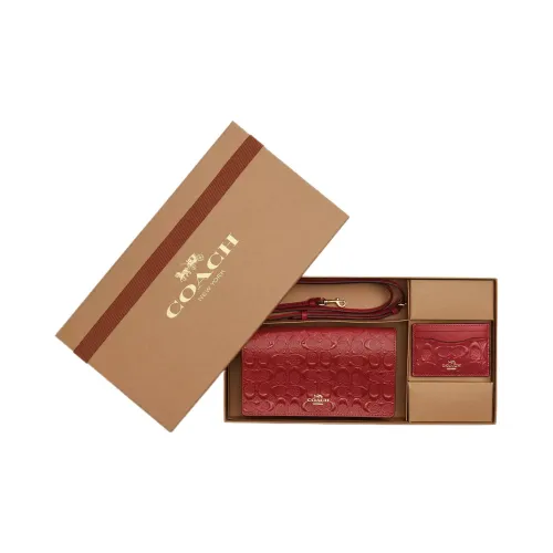 COACH Anna Лакированная кожа кожа сумка через плечо маленькая женская темно-красный